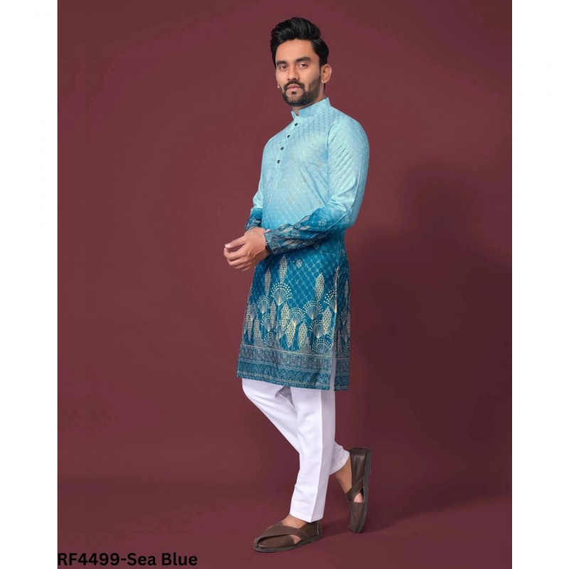 Stand Collar Muslim Shirt Men  - Ethnic Fashion India ulasan dan harga